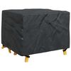 vidaXL Husă pentru mobilă Simplu Negru 113 x 113 x 73 cm 600D