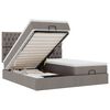 vidaXL Cadru de pat otoman cu saltele Taupe 160x200cm Material