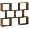 vidaXL Raft de perete Stejar fumuriu 103 x 17 x 80 cm Lemn prelucrat