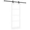 vidaXL Ușă glisantă ORKDAL Alb și negru 83 x 211 cm
