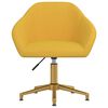 vidaXL Scaune de masă pivotante, 4 buc., galben, catifea