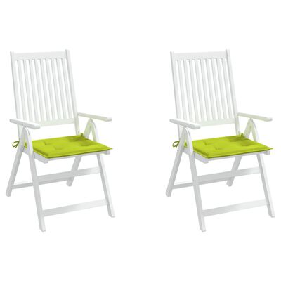 vidaXL Perne scaune grădină 2 buc. verde 40x40x3 cm țesătură Oxford