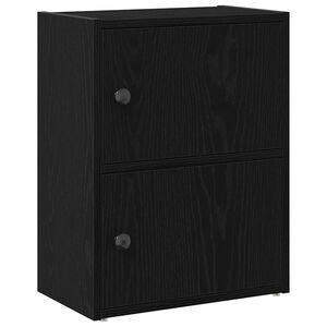 vidaXL Bibliotecă Stejar negru 40x24x52 cm Lemn prelucrat