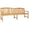 vidaXL Bancă din lemn sculptată manual cu flori 228 x 60 x 90 cm