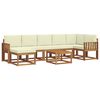 vidaXL Set de canapele de exterior 8 buc. Natural și Crem