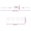 vidaXL Set feronerie pentru uși glisante, negru, 400 cm, oțel