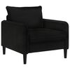 vidaXL Fotoliu XL Negru Catifea