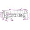 vidaXL Set de canapele de exterior 9 pcs Gri natural și deschis