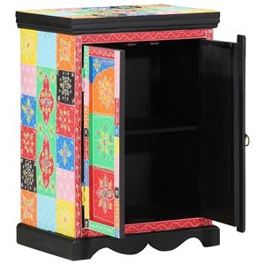 vidaXL Masă de consolă cu raft cu ușă Multicolour 50 x 30 x 70 cm