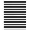 vidaXL Jaluzea Zebră 120,9x175 cm Lățime material 116,7 cm negru