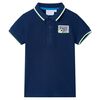 vidaXL Tricou polo pentru copii, bleumarin, 116