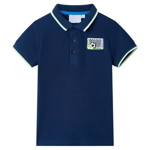 vidaXL Tricou polo pentru copii, bleumarin, 116