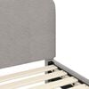 vidaXL Cadru de pat pentru copii cu spătar Gri deschis 80 x 200 cm