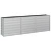 vidaXL Strat &icirc;nălțat de grădină argintiu 240x40x77 cm oțel galvanizat
