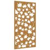 vidaXL Decor de perete 105x55 cm design frunze arțar oțel Corten