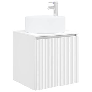 vidaXL Chiuvetă de baie suspendată Alb 49,5 x 44,5 x 65,5 cm