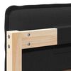 vidaXL Tăblie tapițată Natural și Negru 75 cm Lemn de pin masiv