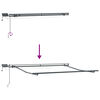 vidaXL Copertină retractabilă manual LED portocaliu și maro 300x250 cm