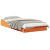 vidaXL Cadru de pat Maroniu cerat 90 x 190 cm Lemn de pin masiv