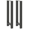 vidaXL Picioare de masă de bar antracit, 2 buc., 40x(100-101) cm, oțel