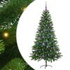 vidaXL Brad de Crăciun cu 150 LED cu suport Verde 150 cm PE