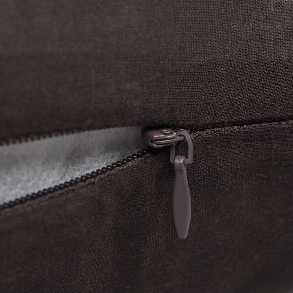 Huse de pernă din bumbac, 40 x 40 cm, maro, 4 buc.