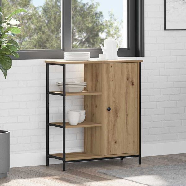 vidaXL Bufet Stejar Artizanal 70 x 30 x 80 cm