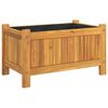 vidaXL Jardinieră de grădină cu căptușeală, 54x31x30 cm, lemn acacia