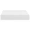 vidaXL Rafturi de perete suspendate, 4 buc., alb, 23x23,5x3,8 cm, MDF