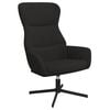 vidaXL Scaun de relaxare, negru, catifea