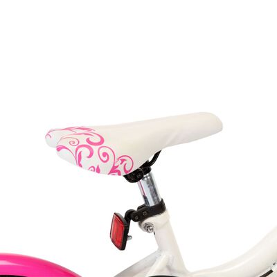 vidaXL Bicicletă pentru copii, roz și alb, 20 inci