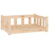 vidaXL Pat pentru c&acirc;ini 75,5x55,5x28 cm, lemn masiv de pin