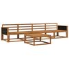 vidaXL Set de canapele de exterior 5 buc. natural Lemn Solid de Acacia