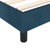 vidaXL Pat box spring cu saltea, albastru &icirc;nchis, 140x190 cm, catifea