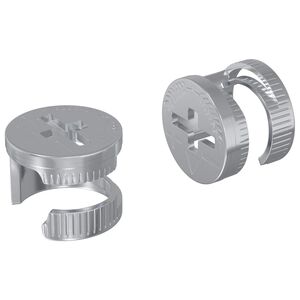 vidaXL Șuruburi cu &icirc;ncuietoare tip cam 2 pcs Argintiu 12 x 10 mm Oțel