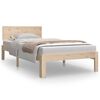 vidaXL Cadru de pat single, 90x190 cm, lemn masiv