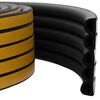 vidaXL Banda adeziva pentru feronerie Negru 14 x 12 mm 25 m Spumă EPDM