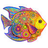 UNIDRAGON Puzzle din lemn 196 piese Shining Fish, mediu, 32x24 cm