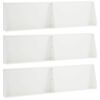 vidaXL Zid de sprijin 6 buc. 80 x 12 x 50 cm Oțel Alb