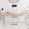 vidaXL Blat de baie, 80x30x(2-6) cm, lemn masiv netratat