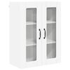vidaXL Dulap de sticlă pentru perete PORTO Alb 60 x 31 x 80 cm