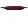 vidaXL Parasol de Grădină Roșu Bordeaux 295 x 295 x 245 cm