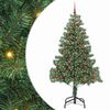 vidaXL Brad de Crăciun Verde 210 cm PVC