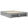 vidaXL Cadru de pat, gri sonoma, 150x200 cm, lemn prelucrat