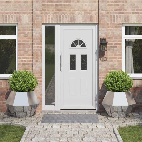 vidaXL Jardinieră 2 pcs Argintiu 75 x 75 x 60 cm Oţel inoxidabil