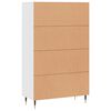 vidaXL Dulap &icirc;nalt, alb, 69,5x31x115 cm, lemn prelucrat
