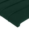 vidaXL Tăblie de pat cu aripioare verde &icirc;nchis 147x16x78/88 cm catifea