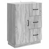 vidaXL Bufet cu sertar Sonoma gri 66 x 34,5 x 87 cm Lemn prelucrat