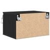 vidaXL Noptieră suspendată 2 pcs Stejar Negru 50 x 36 x 30 cm