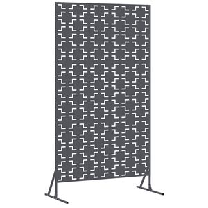 vidaXL Ecran de intimitate 100 x 50 x 180 cm Oțel Antracit